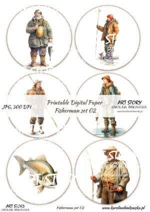 Elementy do wycinania - Fisherman Set 02 - DIGI