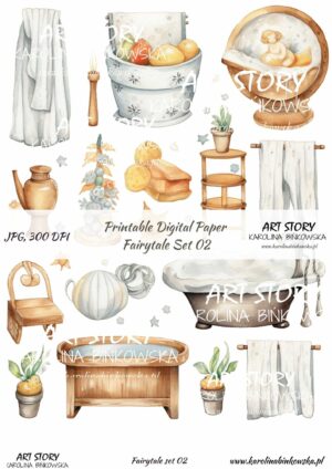 Elementy do wycinania - Fairytale set 02 - DIGI