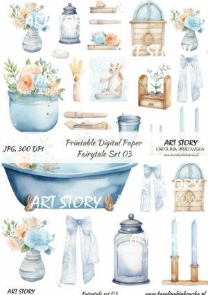 Elementy do wycinania - Fairytale set 03 - DIGI