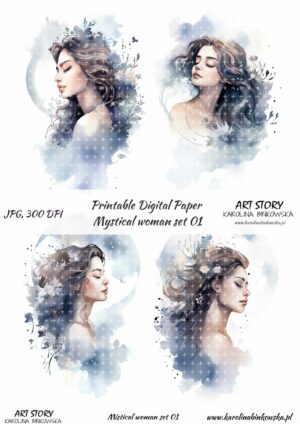 Elementy do wycinania -  Mystical woman set 01 - DIGI