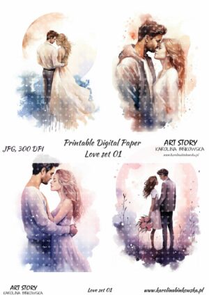 Elementy do wycinania -  Love set 01 - DIGI