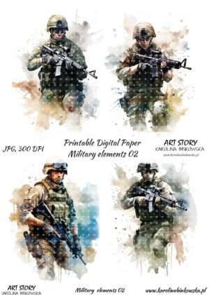 Elementy do wycinania -  Military elements 02 - DIGI