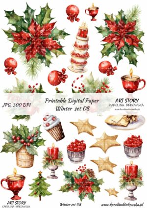 Elementy do wycinania -  Winter set 08 - DIGI