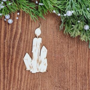 Świeczka z kryształami