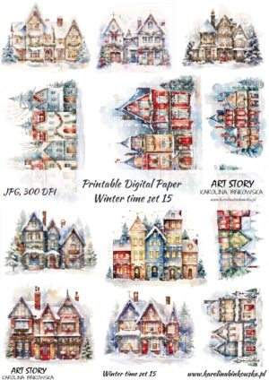 Elementy do wycinania - Winter time set 15  - DIGI