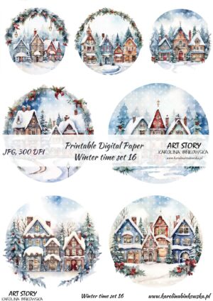 Elementy do wycinania - Winter time set 16  - DIGI