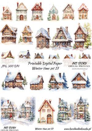 Elementy do wycinania - Winter time set 17  - DIGI