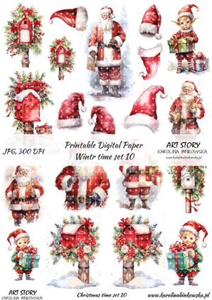 Elementy do wycinania - Winter time set 10  - DIGI