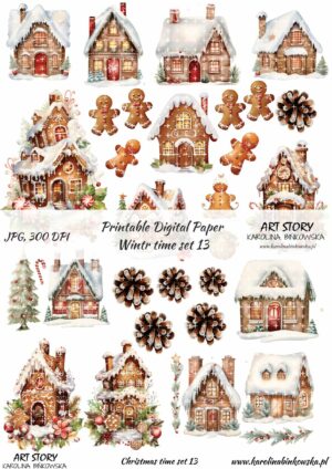 Elementy do wycinania - Winter time set 13  - DIGI