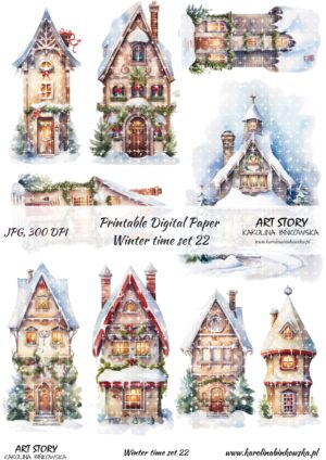 Elementy do wycinania - Winter time set 22  - DIGI