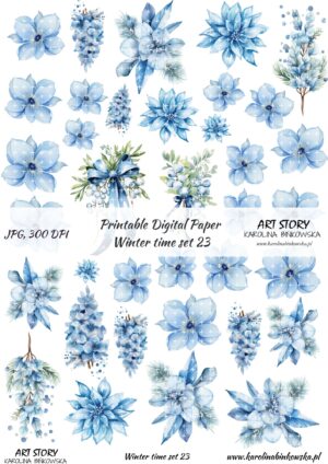 Elementy do wycinania - Winter time set 23  - DIGI