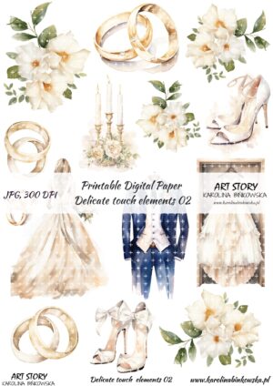 Elementy do wycinania - Delicate touch elements 02 - DIGI