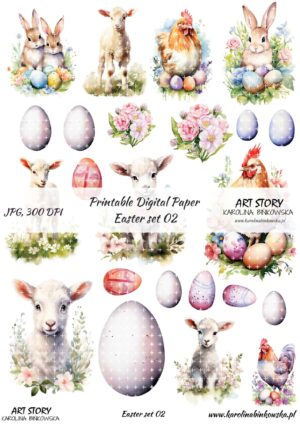 Elementy do wycinania - Easter set 02  - DIGI