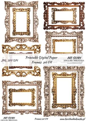 Elementy do wycinania - Frames set 04 - DIGI