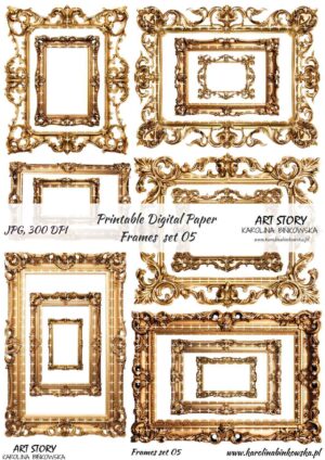 Elementy do wycinania - Frames set 05 - DIGI