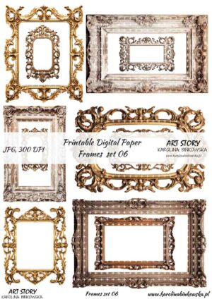 Elementy do wycinania - Frames set 06 - DIGI