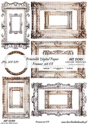 Elementy do wycinania - Frames set 07 - DIGI