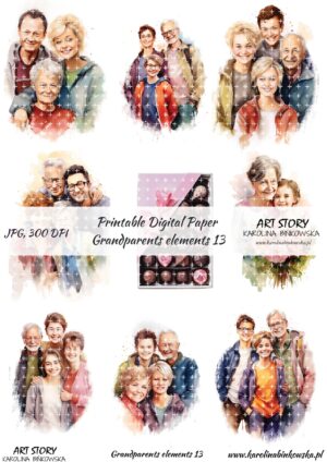 Elementy do wycinania - Grandparents Elements 13  - DIGI
