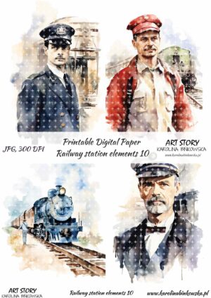 Elementy do wycinania - Railway station elements 10  - DIGI