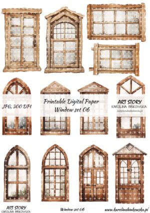 Elementy do wycinania - Window set 06 - DIGI