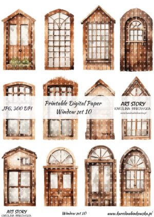 Elementy do wycinania - Window set 10 - DIGI