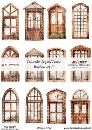 Elementy do wycinania - Window set 13 - DIGI