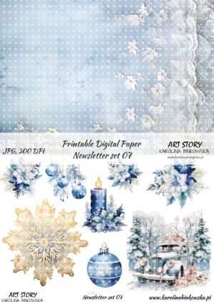 Elementy do wycinania - Newsletter set 07 - DIGI