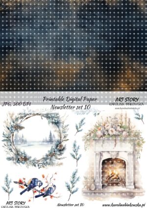 Elementy do wycinania - Newsletter set 10 - DIGI