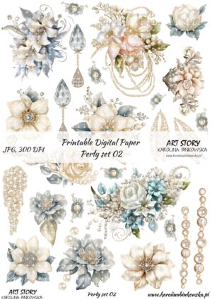 Elementy do wycinania - Perły set 02 - DIGI