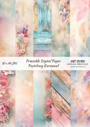 Zestaw papierów - Pastelowy Karnawał - DIGI