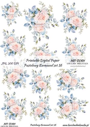 Elementy do wycinania - Pastelowy Karnawał set 16 - DIGI