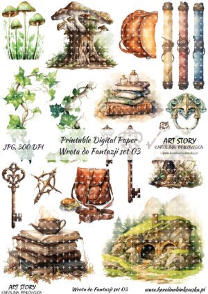 Elementy do wycinania - Wrota do Fantazji set 03 - DIGI