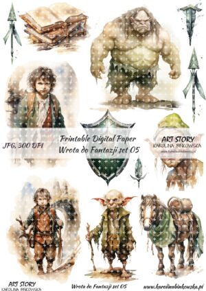 Elementy do wycinania - Wrota do Fantazji set 05 - DIGI