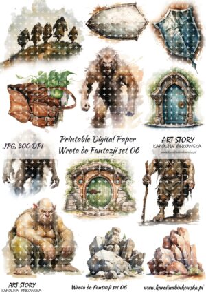 Elementy do wycinania - Wrota do Fantazji set 06 - DIGI
