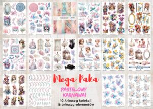 Mega paka - Pastelowy Karnawał + elementy  - DIGI