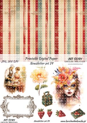 Elementy do wycinania - Newsletter set 14 - DIGI