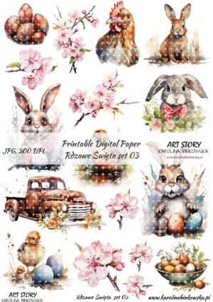 Elementy do wycinania - Rdzawe Święta set 03 - DIGI