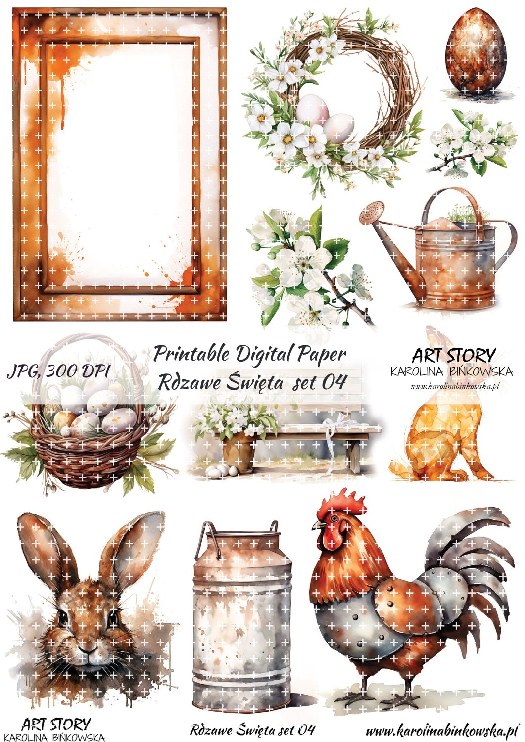 Elementy do wycinania - Rdzawe Święta set 04 - DIGI