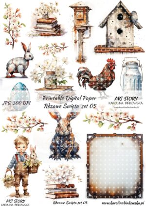 Elementy do wycinania - Rdzawe Święta set 05 - DIGI