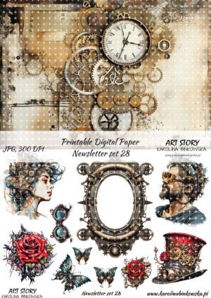 Elementy do wycinania - Newsletter set 28 - DIGI