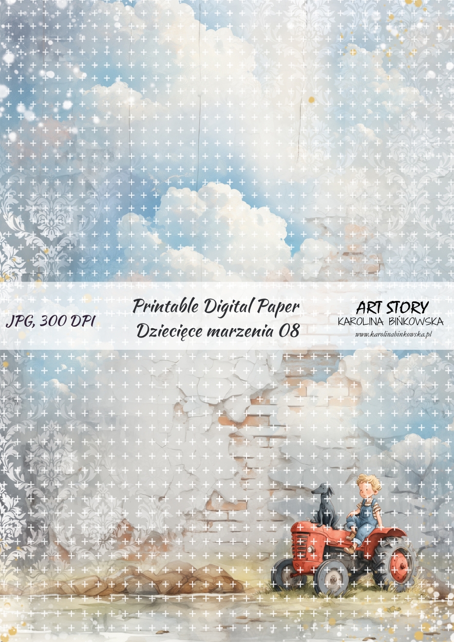 Zestaw papierów - Dziecięce marzenia - DIGI - obrazek 9