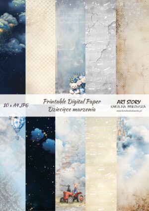 Zestaw papierów - Dziecięce marzenia - DIGI