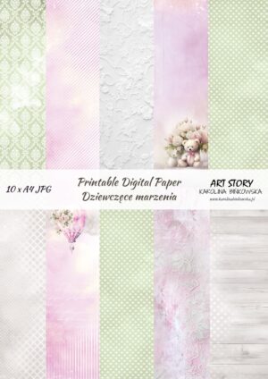 Zestaw papierów - Dziewczęce marzenia - DIGI