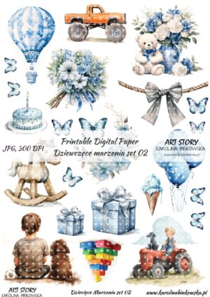 Elementy do wycinania - Dziecięce marzenia set 02 - DIGI