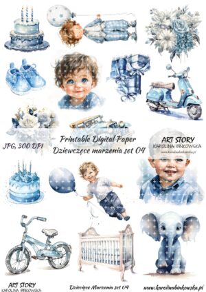 Elementy do wycinania - Dziecięce marzenia set 04 - DIGI