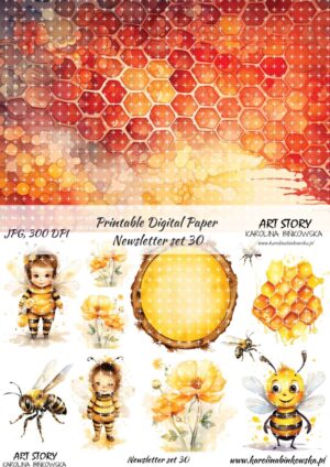 Elementy do wycinania - Newsletter set 30 - DIGI