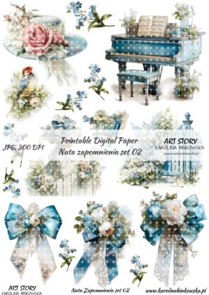 Elementy do wycinania - Nuta Zapomnienia set 02 - DIGI