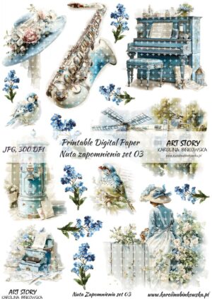 Elementy do wycinania - Nuta Zapomnienia set 03 - DIGI