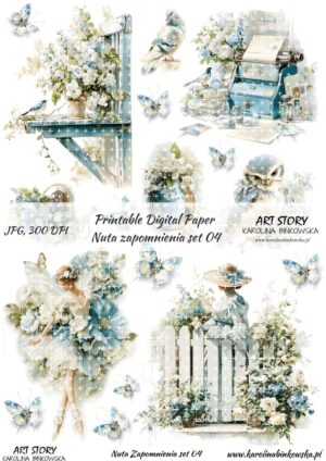Elementy do wycinania - Nuta Zapomnienia set 04 - DIGI