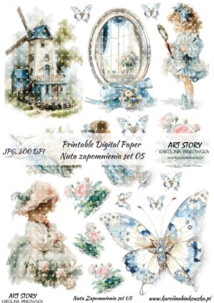 Elementy do wycinania - Nuta Zapomnienia set 05 - DIGI